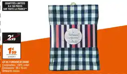 Netto lot de 3 torchons de cuisine aanbieding