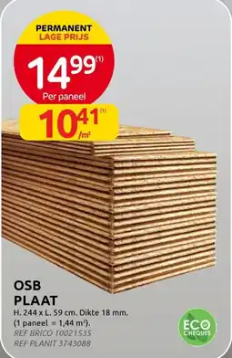 BricoPlanit Osb plaat aanbieding