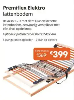 Sleepworld Premiflex Elektro lattenbodem aanbieding