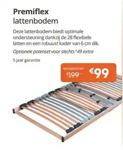Sleepworld Premiflex lattenbodem aanbieding