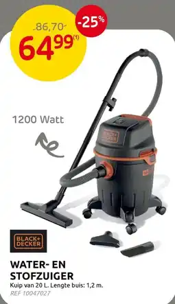 BricoPlanit water- en stofzuiger aanbieding