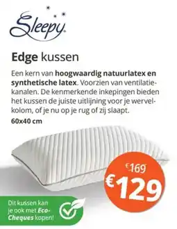 Sleepworld Edge kussen aanbieding
