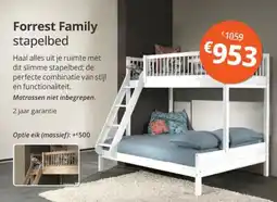 Sleepworld Forrest Family stapelbed aanbieding