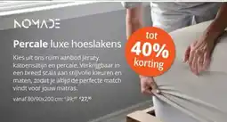Sleepworld Percale luxe hoeslakens aanbieding