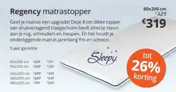 Sleepworld Regency matrastopper aanbieding