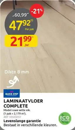 BricoPlanit Laminaatvloer complete aanbieding