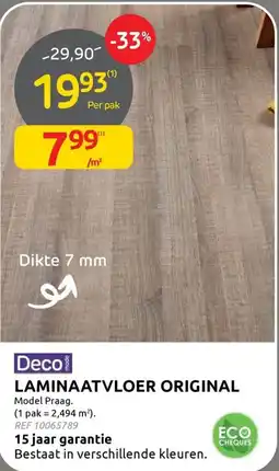 BricoPlanit laminaatvloer original aanbieding