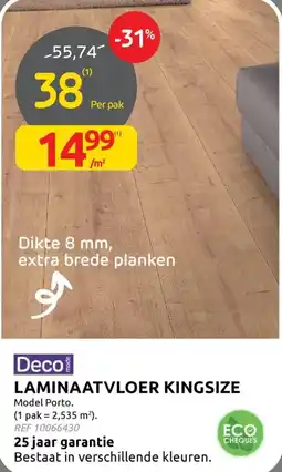 BricoPlanit laminaatvloer kingsize aanbieding