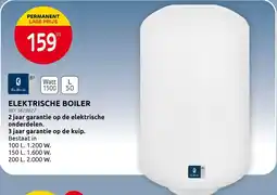BricoPlanit Elektrische boiler aanbieding