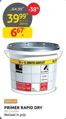 BricoPlanit primer rapid dry aanbieding