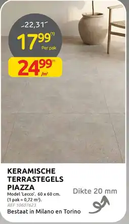 BricoPlanit Keramische terrastegels piazza aanbieding