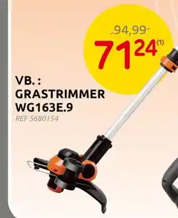 BricoPlanit Grastrimmer wg163e.9 aanbieding