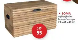 Weba Opbergkoffer massief mango aanbieding