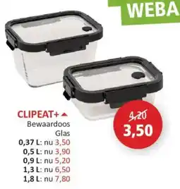 Weba Clipeat+ bewaardoos glas aanbieding
