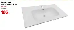 Hubo Wastafel in porselein aanbieding
