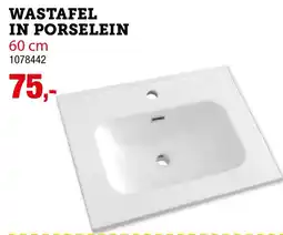 Hubo Wastafel in porselein aanbieding