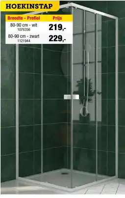 Hubo Hoekinstap aanbieding