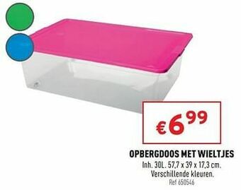 Opbergdoos met wieltjes