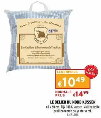 Trafic Le belier du nord kussen aanbieding