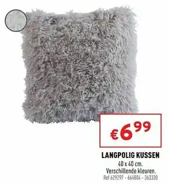 Trafic Langpolig kussen aanbieding