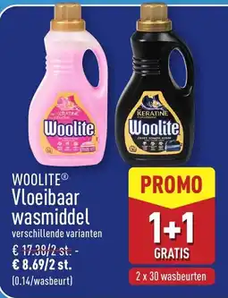 ALDI WOOLITE Vloeibaar wasmiddel aanbieding
