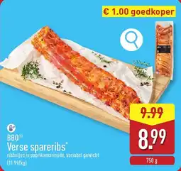 ALDI BBQ Verse spareribs aanbieding
