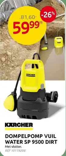 BricoPlanit Dompelpomp vuil water sp 9500 dirt aanbieding