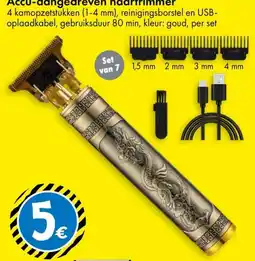 TEDi Accu-aangedreven haartrimmer aanbieding