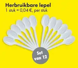 TEDi Herbruikbare lepel aanbieding