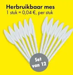 TEDi Herbruikbaar mes aanbieding