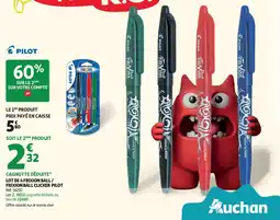 Auchan Frixion ball / Frixion ball clicker pilot aanbieding