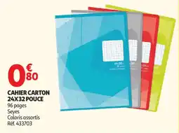 Auchan Cahier carton aanbieding