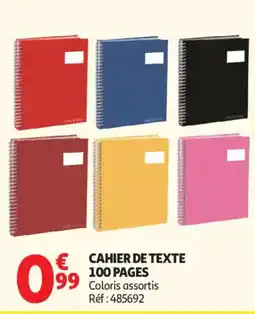 Auchan Cahier de texte aanbieding