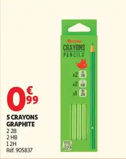 Auchan Crayons graphite aanbieding