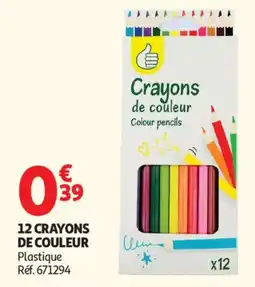 Auchan Crayons de couleur aanbieding