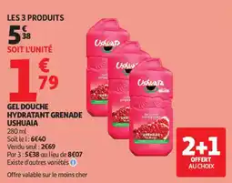 Auchan Gel douche hydratant grenade ushuaia aanbieding
