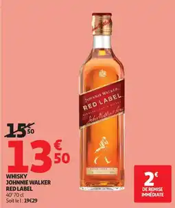 Auchan whisky johnnie walker red label aanbieding