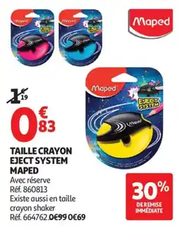 Auchan taille crayon eject system maped aanbieding