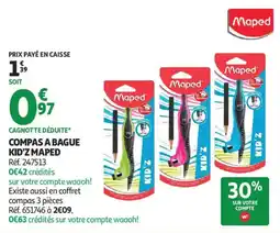Auchan Compas a bague kid'z maped aanbieding