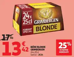 Auchan Bière blonde grimbergen aanbieding