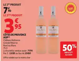 Auchan Côtes de Provence AOP Château Reillanne Grande Réserve aanbieding