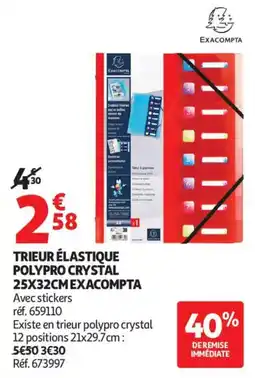 Auchan Trieur elastique polypro crystal aanbieding