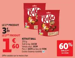 Auchan kitkat ball aanbieding