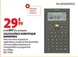 Auchan Calculatrice scientifique numworks aanbieding