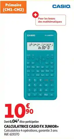 Auchan Calculatrice casio fx junior+ aanbieding