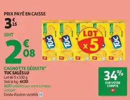 Auchan Tuc salés lu aanbieding