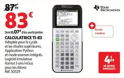 Auchan Calculatrice ti-83 aanbieding