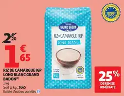 Auchan Riz de camargue igp long blanc grand badon aanbieding