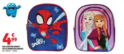 Auchan Sac goûter spidey ou la reine des neiges aanbieding