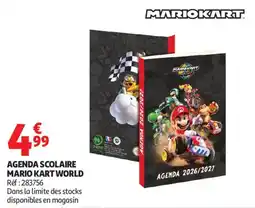 Auchan agenda scolaire mario kart world aanbieding